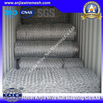 Galvanized Hexagonal Gabion Stone Wire Mesh with (CE and SGS)